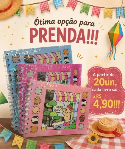 Kit 20 livros Bobbie Goods capa dura 50 páginas 