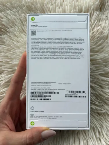 iPhone 16e 128GB BRANCO LACRADO OPORTUNIDADE