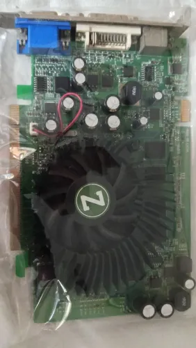 Placa de Vídeo Zigis Nvidia 8600Gt 512MB Ddr2 Funcionando Sem Defeitos e Detalhes ZN SP