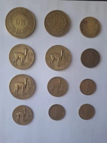 Moedas peruanas de coleção