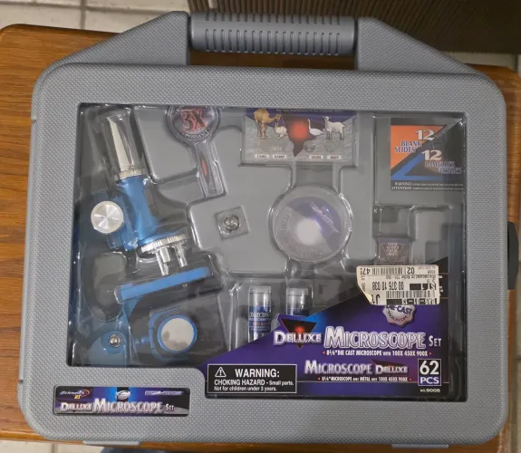 microscópio infantil deluxe microscope
