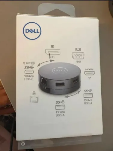 Hub Adaptador [Lacrado] Dell DA310 USB-C 7 em 1 Original Multi portas