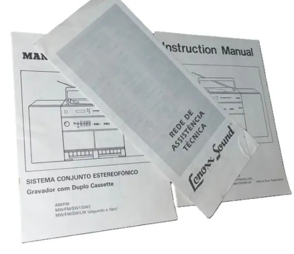 Manual De Instrução Lennox Soud Conjunto Estereofonico