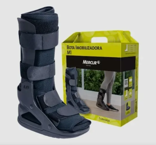 Bota Imobilizadora Robofoot , Longa, marca Mercur, Tamanho M