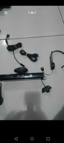 Kinect + fone e cabo