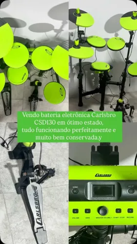     Bateria Eletrônica Odery Carlsbro CSD130 Conservada