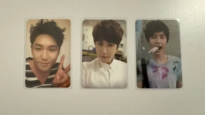Lote 3 Photocards Oficiais PC Super Junior Kyuhyun e Kangin Devil Magic Suju