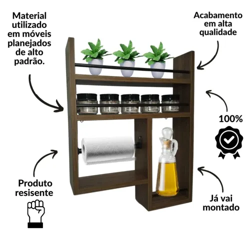 Nicho organizador de temperos.