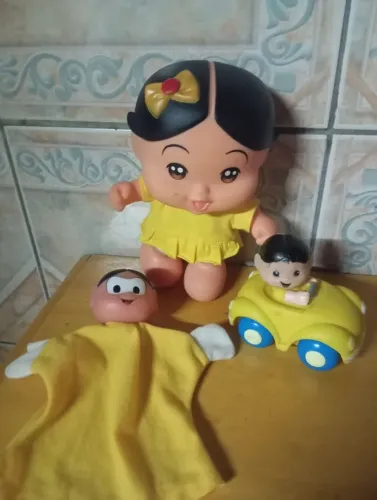 Magali fantoche boneca e carro a boneca grande fala