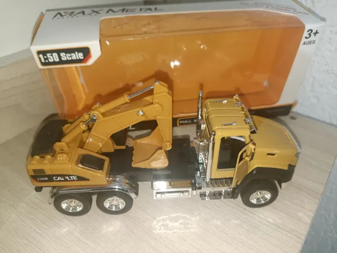 Camião ferro miniatura escala 1.50 escavadeira