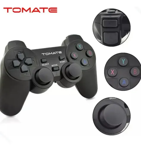 Controle Sem Fio Marca Tomate Compativél com Ps2 Ps3 e Outros