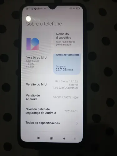 Celular Redmi note9A