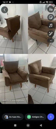 Poltrona higienizada