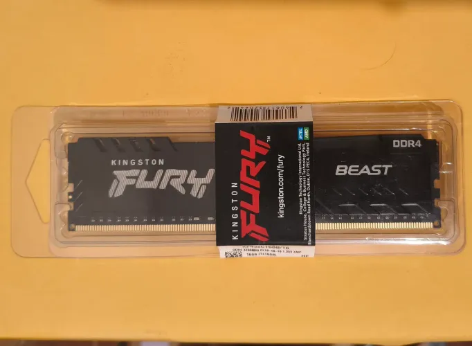 Memória ram ddr4 16gb Kingston para Pc de mesa desktop - novo e lacrado
