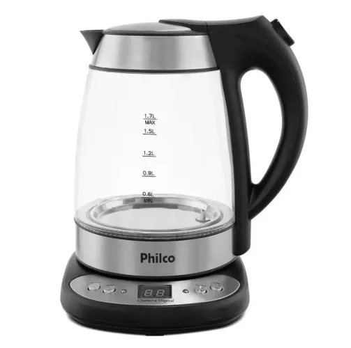 Chaleira Elétrica Philco PCHD 1,7L Digital Glass 127v