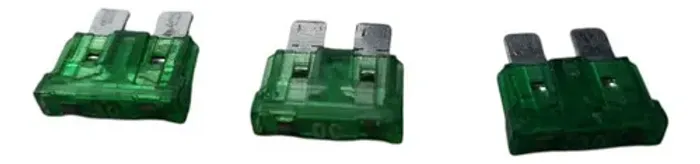 Kit C/ 3 Modulo Fusível 30 (verde) ~2