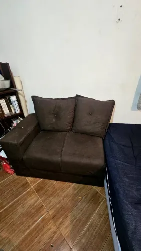 Conjunto sofá máquina de lavar