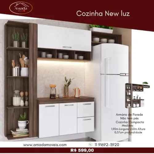 Cozinha New Luz, a pronta entrega.