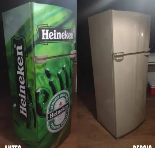 Envelopamento de geladeira