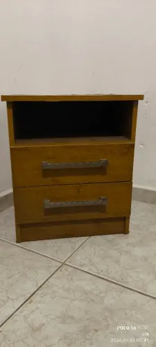 Criado Mudo com duas Gavetas 100% MDF