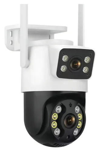 Câmera de Segurança Dupla Wi-fi Smart Angulo Duplo A28B 3mp Icsee