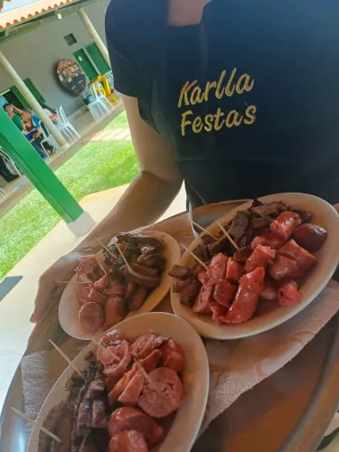 Buffet churrasco na sua casa .