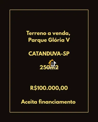 Terreno residencial á venda Gloria V- Catanduva - SP