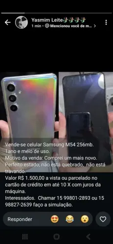 Gostaria de vender esse Samsung M54