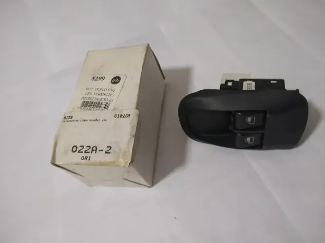 Botao Vidro Duplo Verm Peugeot 206 99-08 / 207 08-13