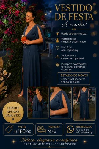 Vestido longo de festa