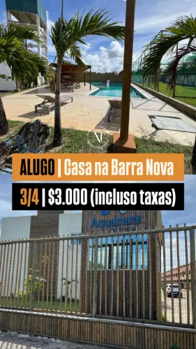 Casa para locação no AQUAMARE CLUB RESIDENCE, BARRA NOVA, Marechal Deodoro, AL