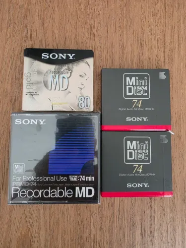 MD Virgem Lacrado Sony Original 04 peças  