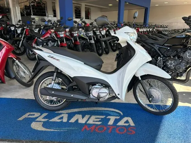 Honda Biz 125 ES Branca, Ano 2026, 0 km, emplacada e a pronta entrega!