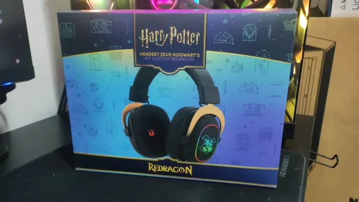*LACRADO* Headset Zeus Hogwarts Completo da Redragon Harry Potter