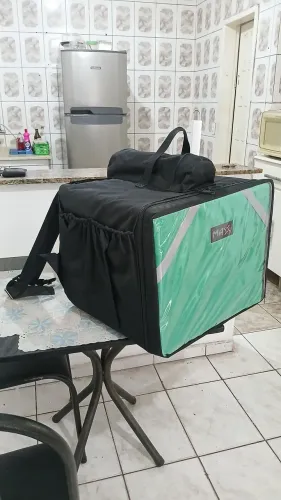 Leia a Descrição - Bag Mochila Isopor p/ Motoboy Bicicleta Entregador - Leia a Descrição