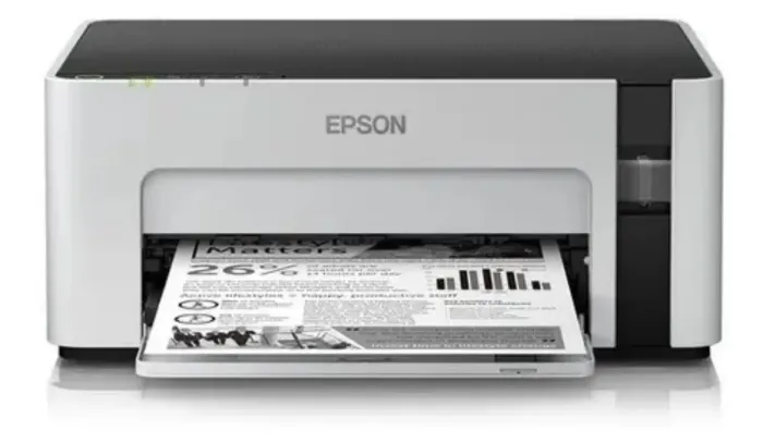 Impressora De Tinta Contínua Epson M1120 Monocromática Branco/preto