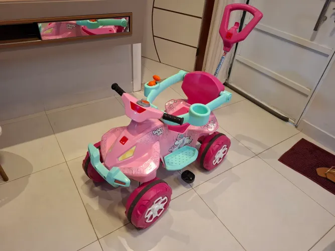 Quadriciclo Pedal e Passeio Smart Quad Rosa Bandeirante