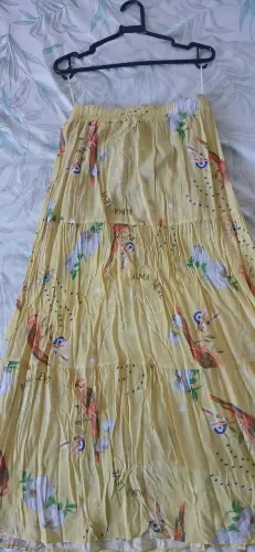 Saia longa estampada