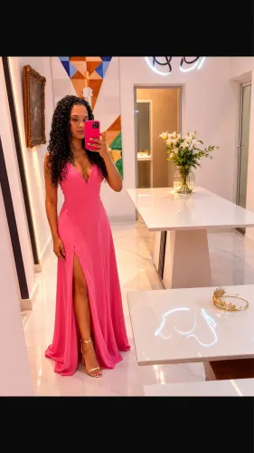 Vestido Longo - Rosa DOT CLOTHING