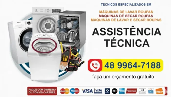 Conserto em máquinas de lavar e secar assistência técnica