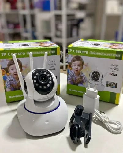 Camera IP 3 antenas, Wi Fi, com audi bidirecional - entregamos