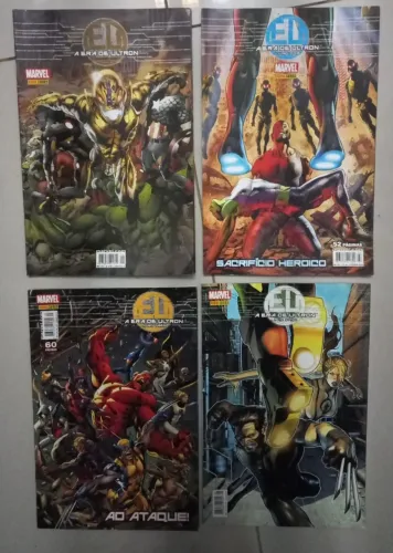4 Hqs A Era de Ultron Minissérie panini - 2014 - Excelente estado Vol 1-2-3 e 5-