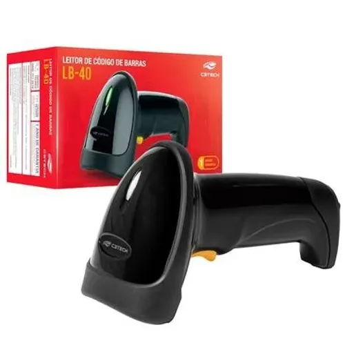 LEITOR DE CODIGO DE BARRAS 1D USB L-40BK C3TECH