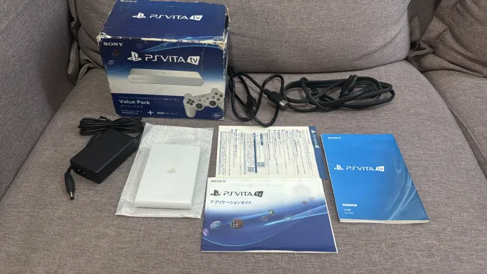PS Vita TV value pack branco serial batendo