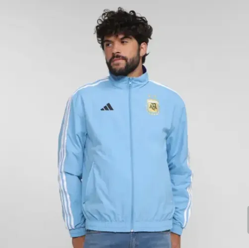 Jaqueta Argentina Adidas dupla face original (G) nota fiscal