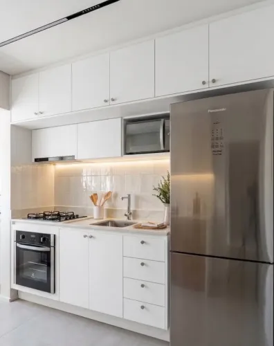 Cozinha em MDF branco - Direto de fábrica 
