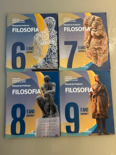 Kit manual do professor filosofia - 4 livros 