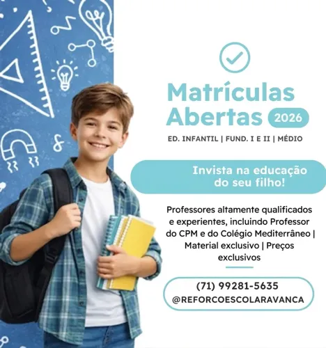 Reforço escolar/banca/aula particular 