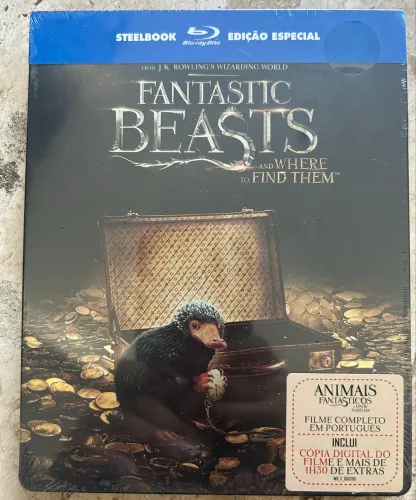Blu-ray Steelbook: Fantastic Beasts and Where to Find Them (Animais Fantásticos)