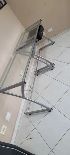 2 Mesas tampo de vidro